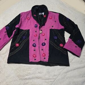 vintage Phool velvet patchwork jacket S